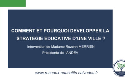 #3-WEBINAIRE : Pourquoi et comment développer la stratégie éducative d’une ville ?